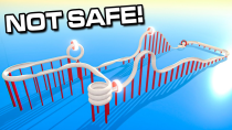 Thumbnail for I Made a FAST Roller Coaster Track With ZERO Safety Measures! | Kosmonaut