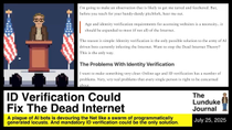 Thumbnail for ID Verification Could Fix The Dead Internet | The Lunduke Journal