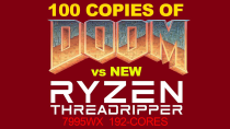 Thumbnail for 100 Copies of Doom vs Threadripper 7995WX PRO 96-core 192-thread CPU
