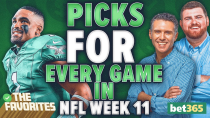 Thumbnail for NFL Week 11 Betting Predictions & BETS for EVERY NFL Game! NFL Expert Picks | The Favorites Podcast