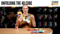 Thumbnail for How many 3D nets does a 4D hypercube have? | Stand-up Maths