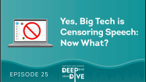 Thumbnail for Yes, Big Tech is Censoring Speech: Now What?