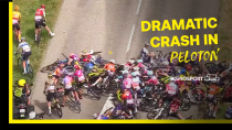 Thumbnail for Big crash during Stage 5 of the 2022 Tour de France Femmes | Eurosport | Eurosport