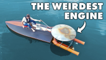 Thumbnail for Will this toy engine work at full size? (yes) | Steve Mould