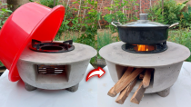 Thumbnail for How To Cast a Cement Stove With a Plastic Pots is Both Easy and Save Firewood. | Creation from Cement