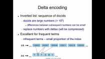 Thumbnail for Indexing 6: delta encoding (compression) | Victor Lavrenko