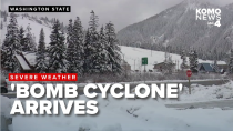 Thumbnail for 'Bomb cyclone' arrives in the Northwest with damaging winds, rain and snow | KOMO News