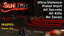 Thumbnail for Doom II: Sunlust - MAP05: Gear Up (Ultra-Violence 100%) | decino