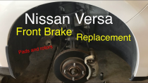 Thumbnail for Nissan Versa Front brake Job (Fast and Simple) | Aaron Hines