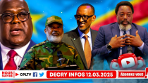 Thumbnail for DECRY INFOS 12.3.25,NEGOCIATION M23, FATSHI DOS AU MUR,NANGA BOUDE,KABILA S'ETONNE,KAGAME S'EN MOQUE | CPL TV