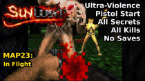 Thumbnail for Doom II: Sunlust - MAP23: In Flight (Ultra-Violence 100%) | decino