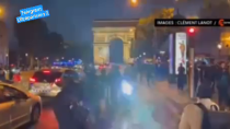 Thumbnail for Frenche police used flashlights preventing to film Champs-Élysées