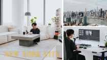 Thumbnail for Minimal NYC Apartment & Desk Setup Tour (feat. Elliot Choy) | Justin Tse