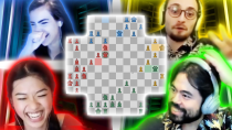 Thumbnail for I'm Already Live! | 4 Player Chess with @BotezLive  @GothamChess and @akaNemsko | GMHikaru