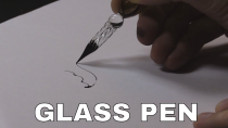 Thumbnail for .~~°  Glass Dip Pen Drawing ° ~~. (& grinding my own ink) | Peter Draws
