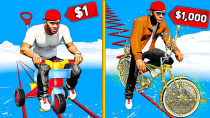 Thumbnail for $1 vs $1,000 Bicycles in GTA 5 | GrayStillPlays