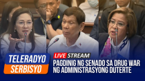 Thumbnail for LIVE: Senate probe on Duterte admin’s drug war | (28 October 2024) | Teleradyo Serbisyo