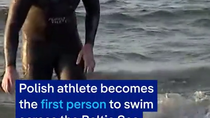 Thumbnail for Polish athlete becomes the first to swim across the Baltic sea