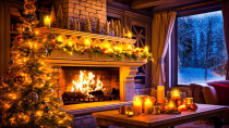 Thumbnail for 24/7 Classic Christmas Music with Fireplace 🎅🏼🎄 Instrumental Christmas Piano & Relaxing Fire Sounds | Cozy Cottage