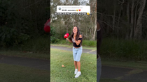 Thumbnail for Doing the "not my name quarterback" trend 🤣😭 wait for it… | Cadel and Mia