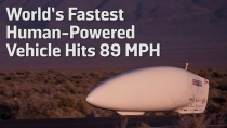 Thumbnail for World’s Fastest Human-Powered Vehicle Hits 89 MPH | Vocativ