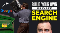 Thumbnail for ditch Google!! (build your own PRIVATE search engine) | NetworkChuck