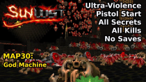 Thumbnail for Doom II: Sunlust - MAP30: God Machine (Ultra-Violence 100%) | decino