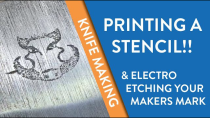 Thumbnail for How to PRINT a STENCIL - (& ELECTRO-ETCH it onto steel) | Nick Wright Knives