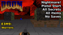 Thumbnail for Doom - E3M9: Warrens (Nightmare! 100% Secrets + Items) | decino