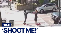Thumbnail for Woman yells 'shoot me!' at armed attacker | FOX 11 Los Angeles