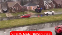 Thumbnail for Man escapes in truck as SWAT breaks down his door