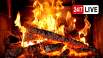 Thumbnail for 🔥 Cozy Fireplace 4K (LIVE 24/7). Fireplace with Crackling Fire Sounds. Christmas Fireplace 2024 | FOBOS PLANET