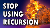 Thumbnail for recursion is bad. (let me explain) | Low Level Learning
