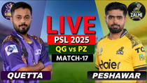 Thumbnail for PSL Live: Peshawar vs Quetta, 17th Match | PZ vs QG Live | Scores & Commentary | PZ BATTING