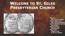 Thumbnail for Eagerly Awaiting Christ's Kingdom - November 7, 2021 | St. Giles Presbyterian Church - Orange Park FL