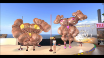Thumbnail for Biggest Muscle Girls in SL posing and lifting | Fjori SL