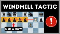 Thumbnail for This Tactic Is So Much Fun - Windmill Chess Tactic - Concepts + Examples | Chess Vibes