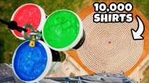 Thumbnail for PAINT EXPLOSION Vs. 10,000 T-Shirts! | How Ridiculous