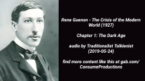 Thumbnail for Rene Guenon. The Crisis of the Modern World. Chapter 1. Audiobook