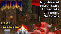 Thumbnail for Doom - E3M3: Pandemonium (Nightmare! 100% Secrets + Items) | decino