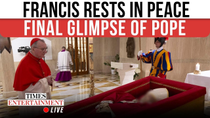 Thumbnail for LIVE NOW: Pope Francis Laid Out In Open Coffin; Final Humble Gesture Breaks Centuries-Old Tradition