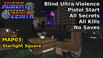 Thumbnail for AUGER;ZENITH - MAP03: Starlight Square (Blind Ultra-Violence 100%) | decino