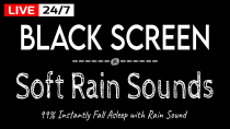 Thumbnail for Black Screen Rain - 99% Instantly Fall Asleep with Rain Sound Black Screen | Sounds of Peaceful