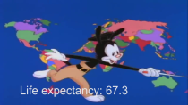 Thumbnail for Yakko's World but the longer people live, the faster it goes | parpamagua