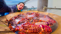 Thumbnail for New Zealand LOBSTER BOIL!! Crayfish + Foot-Long Fish and Chips in Kaikōura!! | Mark Wiens