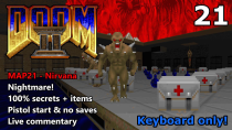 Thumbnail for Doom II: MAP21 (Nirvana) - Nightmare! 100% Secrets + Items - Keyboard Only | Vytaan