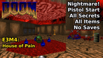 Thumbnail for Doom - E3M4: House of Pain (Nightmare! 100% Secrets + Items) | decino
