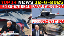 Thumbnail for Indian Defence Updates : 60 Su-57E Deal,Rafale Wings India,Product-177S for AMCA,2 More S-400 Order