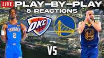 Thumbnail for Oklahoma City Thunder vs Golden State Warriors | Live Play-By-Play & Reactions | The Sports Fury