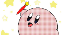 Thumbnail for kirby learns vhow to write 🖊️ | kekeflipnote